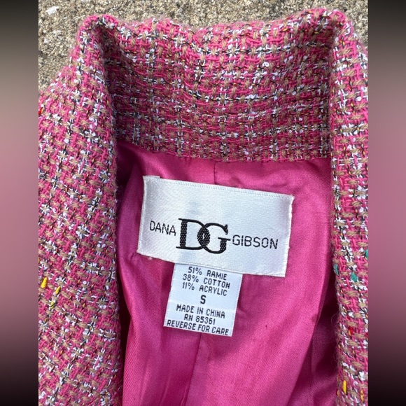 Vintage Women’s Dana Gibson Tweed Jacket Size S - Picture 2 of 6
